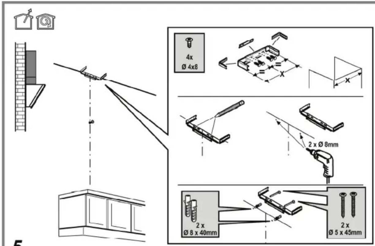 4x Ø 4x8 2 x Ø 8mm 2 x Ø 8 x 40mm 2 x Ø 5 x 45mm