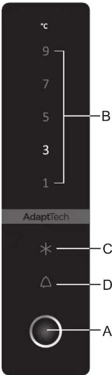 °C 9 7 5 3 1 B AdaptTech * C D A