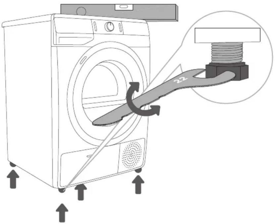 GORENJE DPE92 - JUSTERING AF T∅RRETUMBLERENS F∅DDER - 1