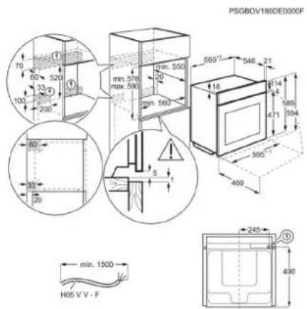 AEG BFP6250B - En selvrensende ovn - 1