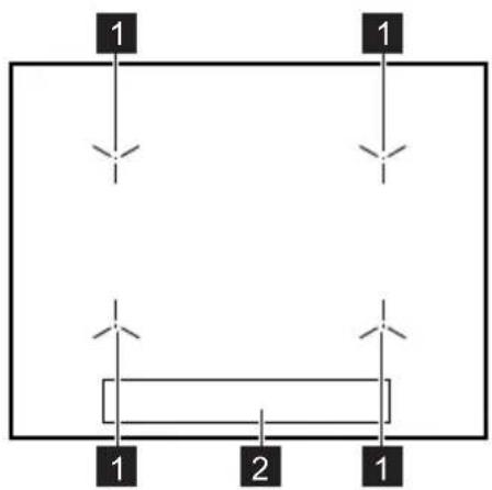 AEG CIB6662BBM - Oversigt over kogeplade - 1