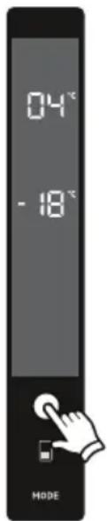 04°C -18°C MODE