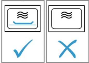 Two identical icons showing a boat with water and a checkmark and an 'X' symbol, likely indicating a verification or rejection status.