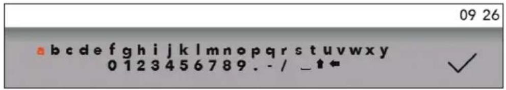 09 26 abcdefghijklmnopqrstuvwxyz 0123456789. - / _↑← ✓