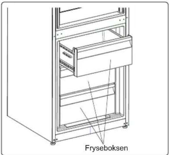 ELECTROLUX LNC7MD32W2 - Sådan tages fryseboksen ud; - 3