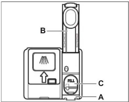 ELECTROLUX ESM63300SW - Sådan fyldes kammeret til afspændingsmiddel - 1