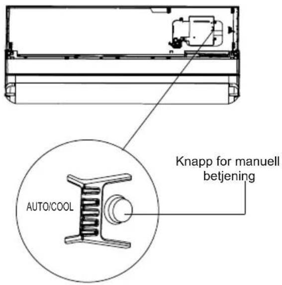 Auto/COOL Knapp for manuell betjening