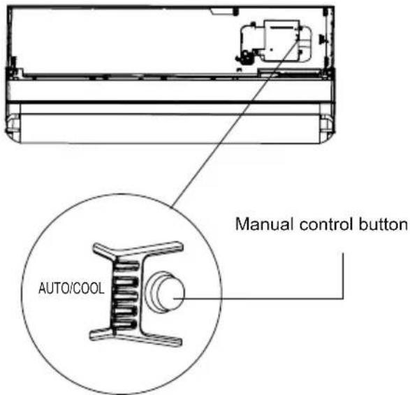 Manual control button AUTO/COOL
