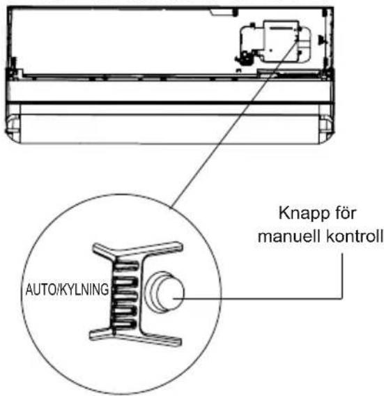 Auto/KYLNING Knapp för manuell kontroll