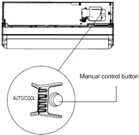 Manual control button AUTO/COOL