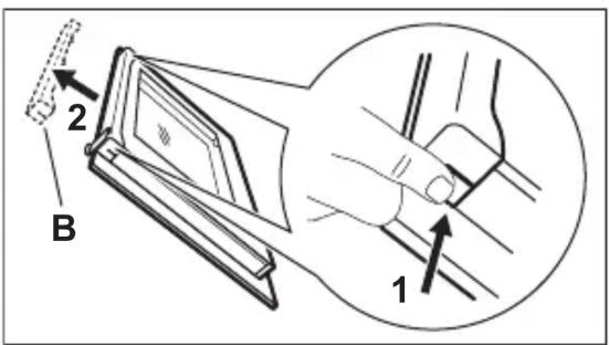 ELECTROLUX LKR66040SX - Deactivating the mechanical door lock - in the main oven - 1