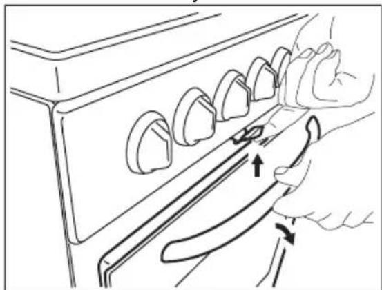 ELECTROLUX LKS6000N0W - Öppna ugnsluckan: - 1