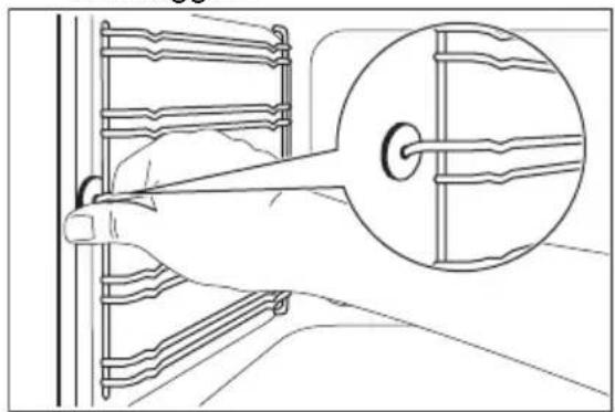ELECTROLUX LKR6400ANW - Borttagning av ugnstegarna - 1