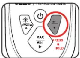 EXP-CAP-ORE-METER HOLD SET OP MAX MIN PRESS & HOLD