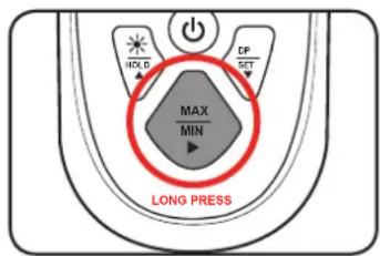 HOLD MAX MIN CP SET LONG PRESS