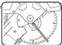 Ozito SCMS-2125 - Changing the Blade - 2