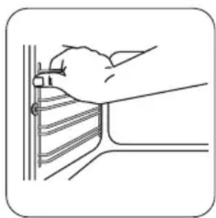 ZANUSSI ZOB342W - Borttagning av ugnsstegarna - 1