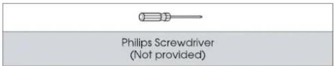 Philips Screwdriver (Not provided)