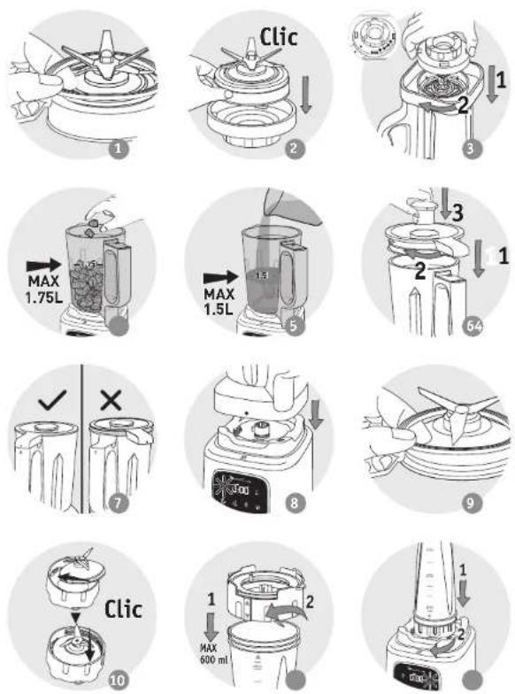 Clic MAX 1.75L MAX 1.5L Clic MAX 600 ml
