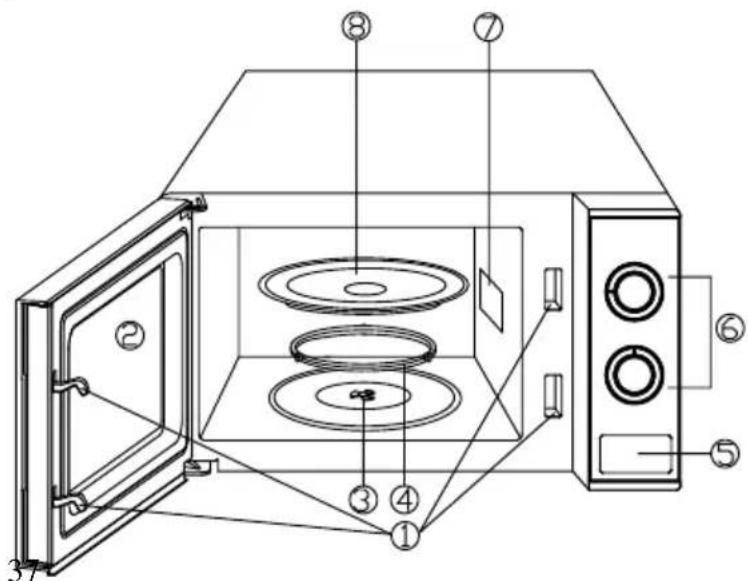 Infiniton MIW-20LTW - NOMES DE PEÇAS - 1
