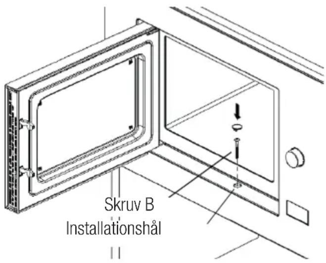 Skruv B Installationshål