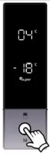 04°C -18°C $Super M
