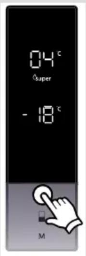 04°C Super -18°C M