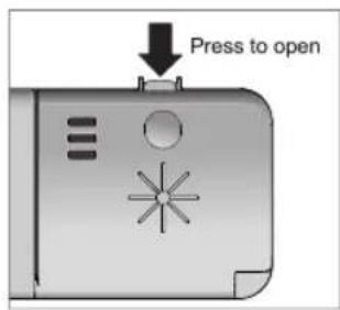 Press to open