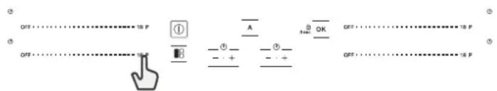 OFF OFF OFF 1B P ① A 3+4 OK OFF OFF 1B P ② ③ - + - +