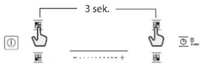 3 sek. ① - - - - - - - +