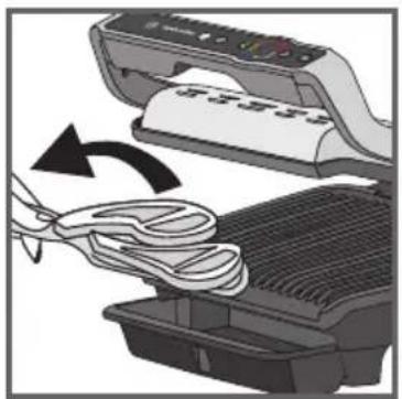 Illustration of a printer being placed on a rack with a cloth, showing the process (no text or symbols)