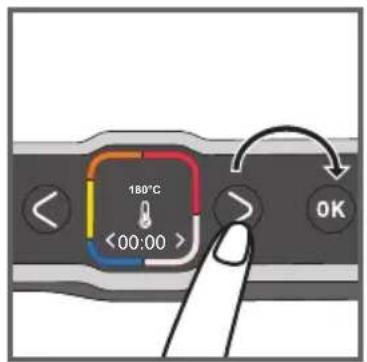 180°C <00:00> OK