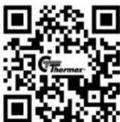QR code with central logo and text 'Thermex' visible in the image