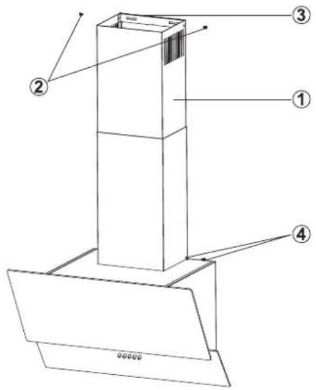 SILVERLINE SM3421 - Montering af emhætte - 2