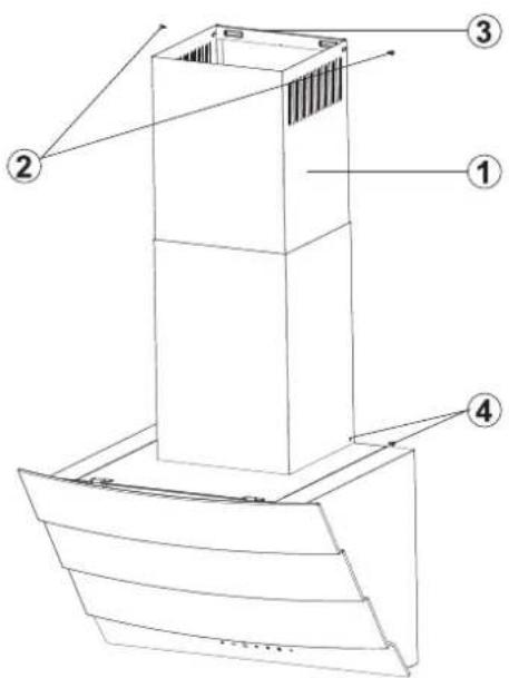 SILVERLINE SM 3379 - MONTERING AF SKORSTENE - 1