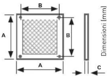 B A B A C Dimensioni (mm)