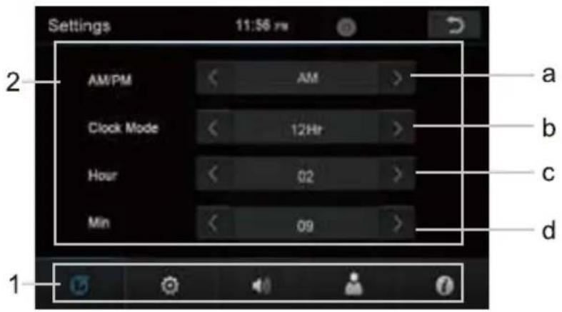 BOSS BV860B - CLOCK SETUP-Menu 1 - 1