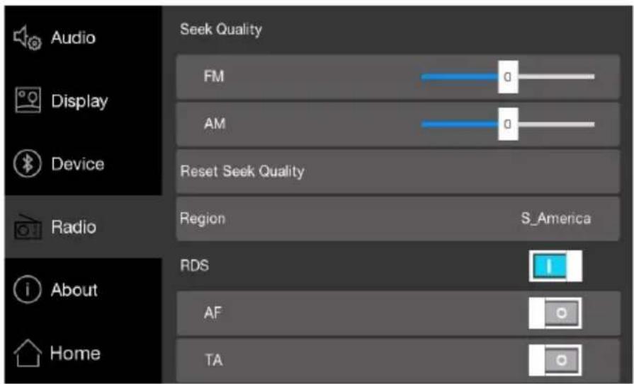 BLAUPUNKT Osaka 970 WiFi - Configurações de rádio - 1