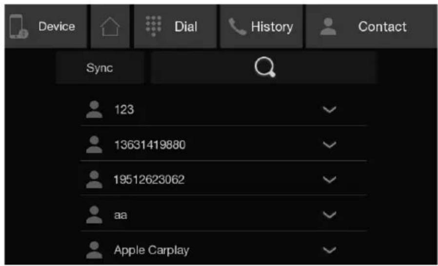 Device Dial History Contact Sync 123 13631419880 19512623062 aa Apple Carplay