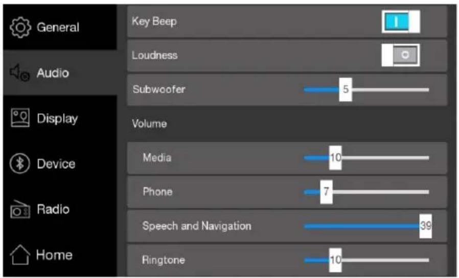 BLAUPUNKT Osaka 970 WiFi - Configuraciones de audio - 1