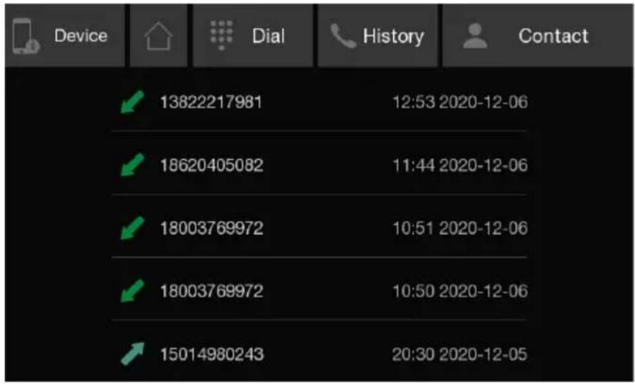 Device Dial History Contact ✓ 13822217981 12:53 2020-12-06 ✓ 18620405082 11:44 2020-12-06 ✓ 18003769972 10:51 2020-12-06 ✓ 18003769972 10:50 2020-12-06 ✓ 15014980243 20:30 2020-12-05