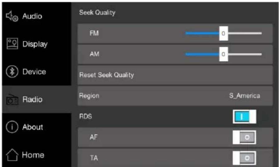 BLAUPUNKT Osaka 970 WiFi - Configuraciones de radio - 1