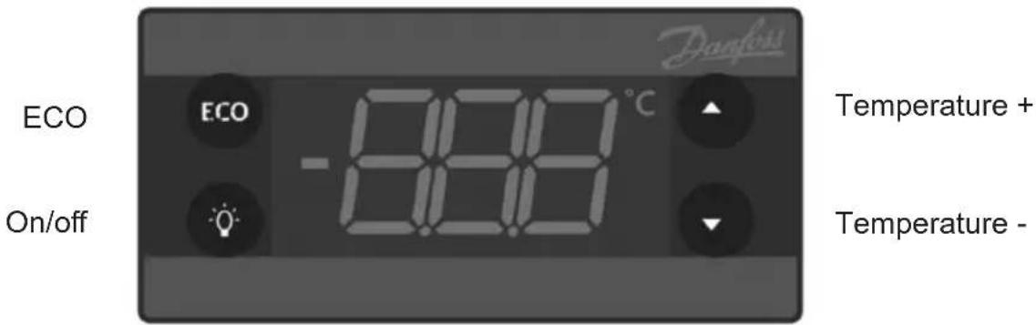 ECO ECO -8.69°C On/off Temperature + Temperature - Danfoss