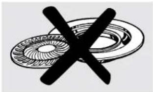 Symbolic illustration of a ring with a crossed-out black X (no text or labels)