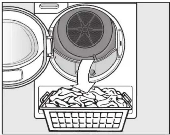 MIELE TEF 775 WP - Tekstilerne tages ud - 1