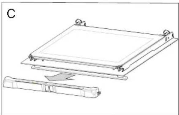 GRAM OIP 16636 B - Avmontering av det indre glasset - 2