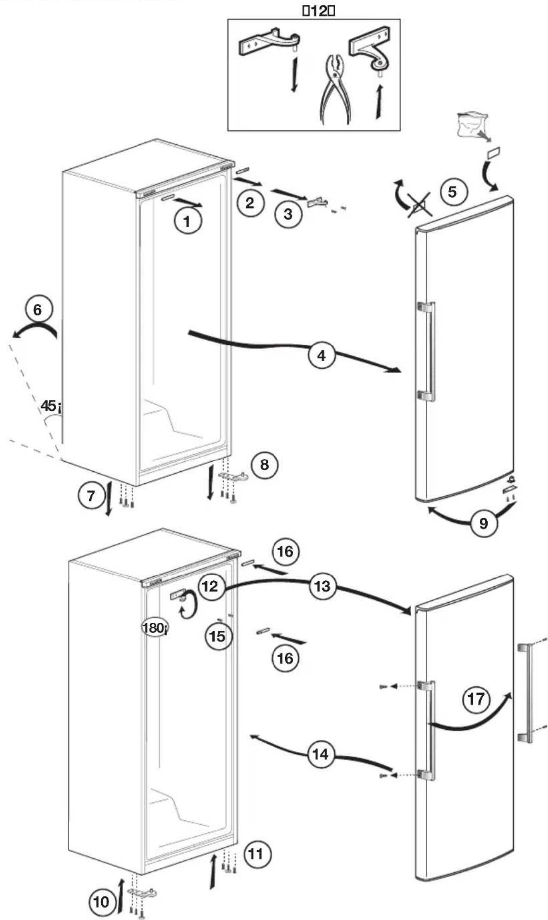 GRAM KS 42456-61/2 - Reversing the door - 1