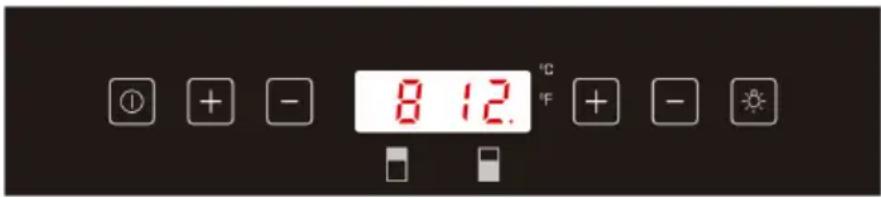 8 12. °C °F