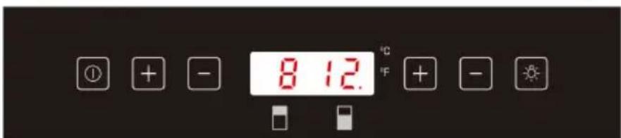 8 12. °C + - °F + -