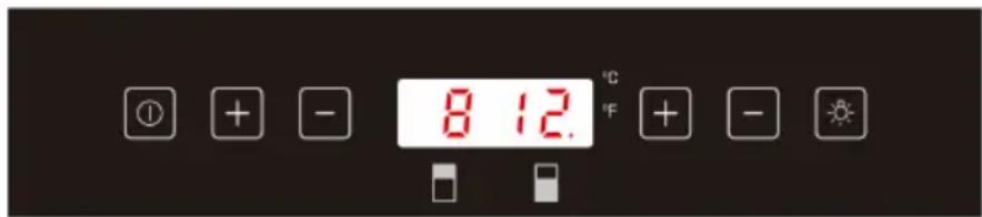 8 12. °C °F